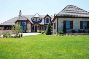 Outside front view of high-end residence with whole-house audio and video system installed