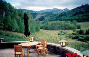 Aspen Home Outdoor Patio with outdoor speakers installed and Touchpanel control for Audio, Video, and Control Systems