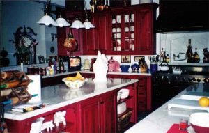 Chef's Kitchen with ceiling speakers, television and Touchpanel control installed