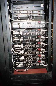 High-End Home Theater Equipment Racks wiring