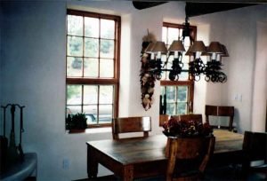 Kitchen Nook with ceiling speakers, television installed and Touchpanel control