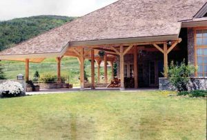 Aspen Home Outdoor Master Bedroom Patio with ceiling speakers installed and Touchpanel control