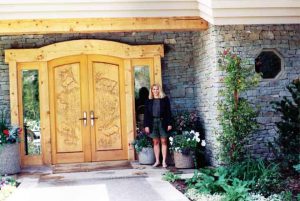 Aspen Home with Hand-Carved Front Doors