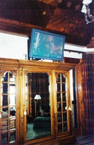 Master Bedroom with Surround Sound System and television installed, Touchpanel control